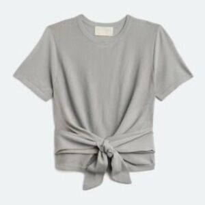 Modern Citizen Gray Tie-Front Blouse